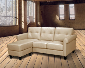 Julie Leather Sofa Chaise