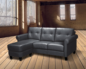 Julie Leather Sofa Chaise