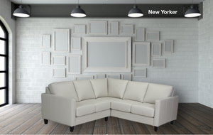 New Yorker Leather Sectional