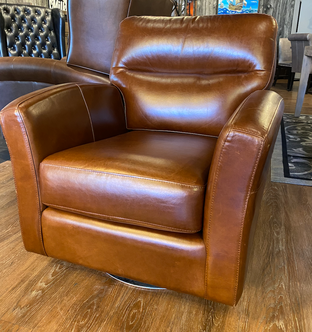 London Leather Swivel Chair